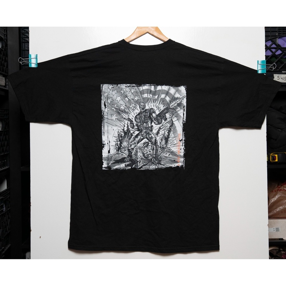 NWOT G.I. Joe Shoe Palace Duke American Hero Black Graphic T-Shirt Men's Size XL